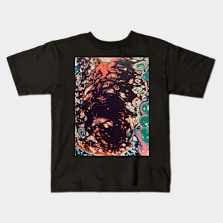 Planetary peace fluid abstract paint Kids T-Shirt